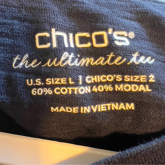 Chico's size Large Ultimate tee, comfortable cotton - Picture 2 of 7